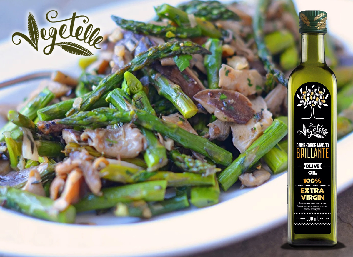 Вкусная спаржа с грибами: готовим быстро и легко