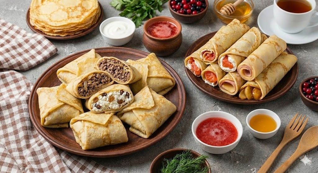 Уникальные начинках для блинов, которые порадуют всю семью