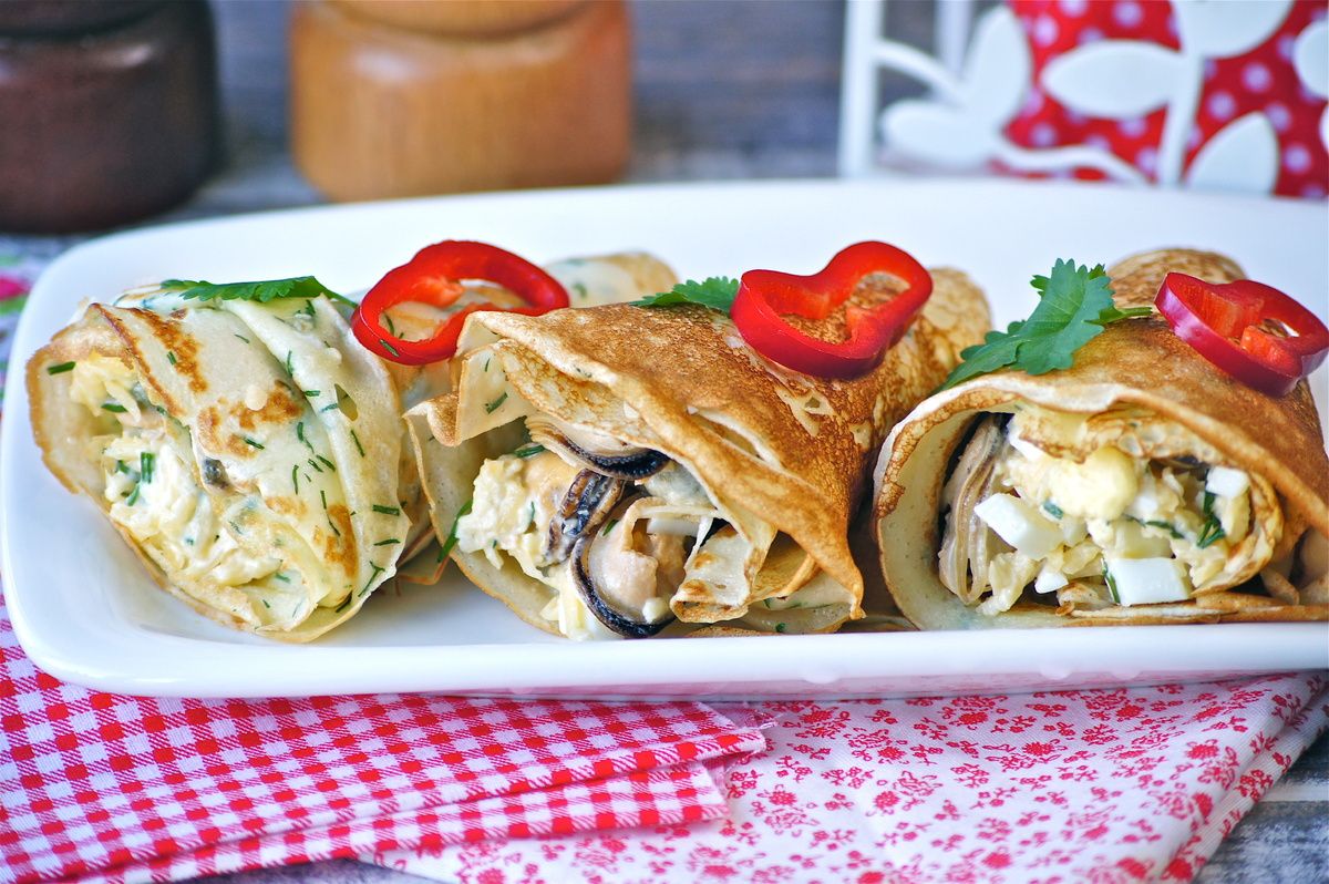 Блины с салатом: классика, которая никогда не выйдет из моды