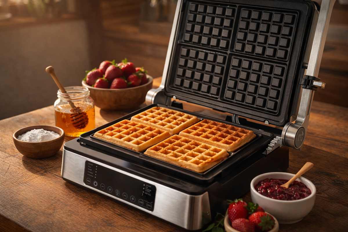Легкость и аромат: как приготовить идеальные вафли на электрогриле