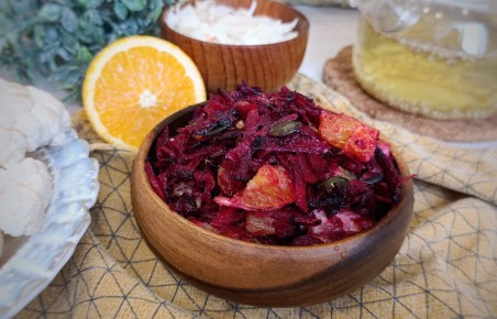 Солнечный салат из свеклы и апельсина