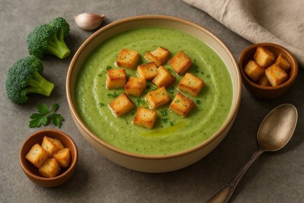 Суп-пюре из брокколи: нежность, которая покоряет даже самых привередливых