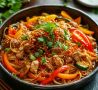 Фунчоза с свининой и овощами: быстрая и вкусная находка для ужина